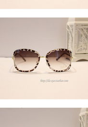 热风专柜小香风新款太阳眼镜 豹纹墨镜引领时尚，女款大框防紫外线更贴心